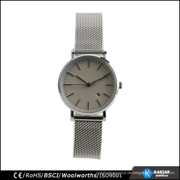 Silber Mesh Starp Uhr Edelstahl Paar Uhr Damen Quarz, Hersteller von Armbanduhr